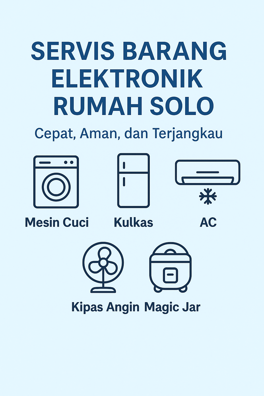 servis barang elektronik rumah Solo