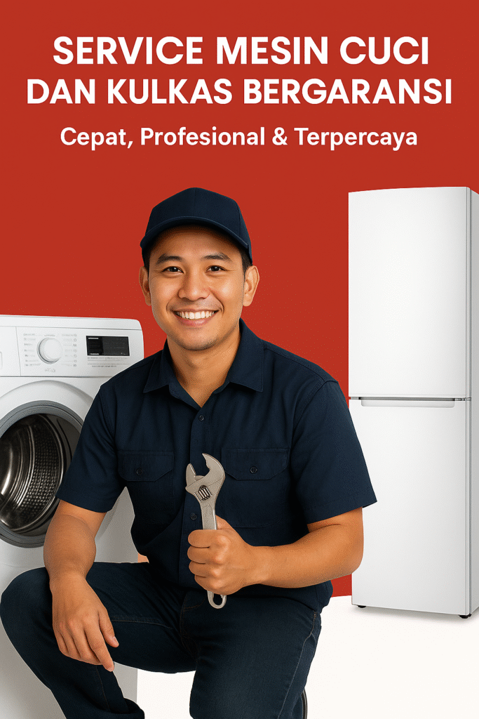 Service mesin cuci dan kulkas bergaransi