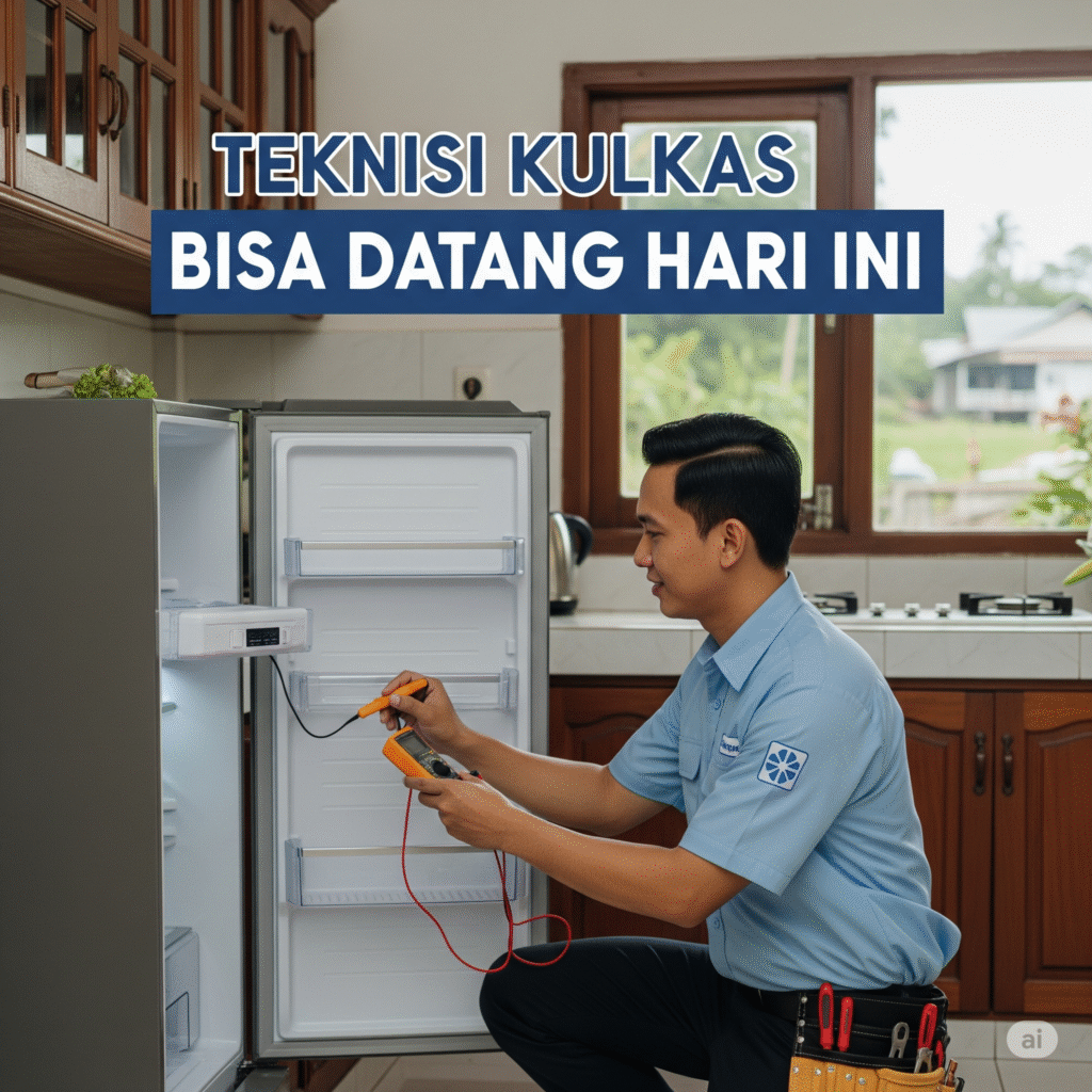 teknisi kulkas bisa datang hari ini